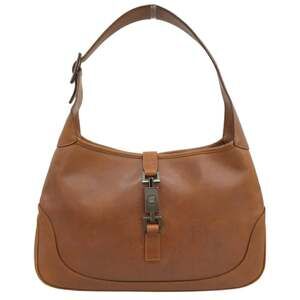GUCCI Brown Leather Jackie Shoulder Bag